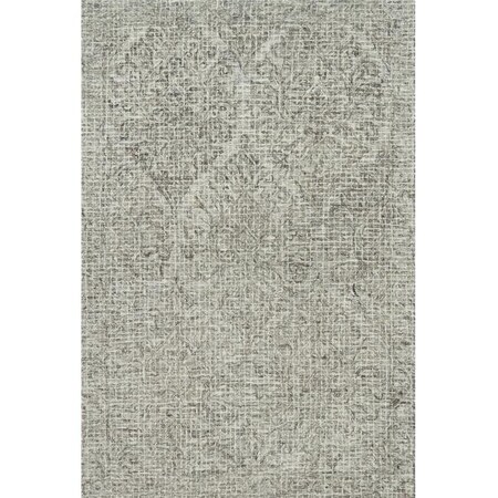 Loloi Loloi Rugs TATUTW-05PWSN160S Tatum Collection Transitional Rug; Pewter & Stone - 1 ft. - 6 in. x 1 ft. - 6 in. Square TATUTW-05PWSN160S